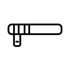 Fototapeta premium Baton Cop Police Outline Icon