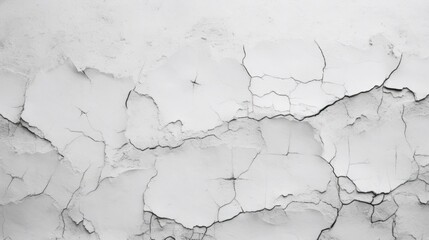 cracked white wall background. Cracked white concrete wall texture. 