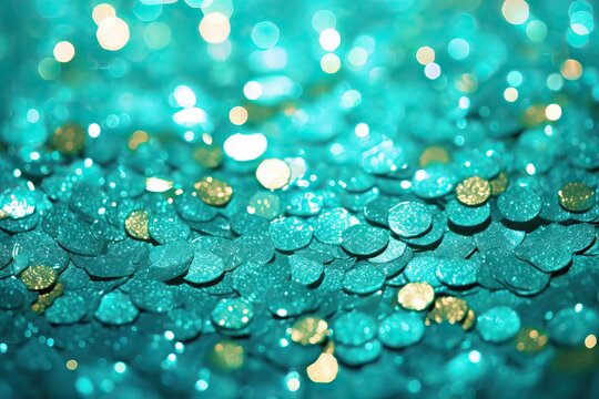 bokeh turquoise aqua glitter background sparkle green teal