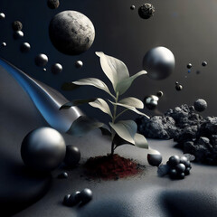 Plant Growing in the Dark &middot; Fantastic Environment in Space &middot; Resilience of Nature