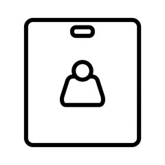 Basic Id Card Outline Icon