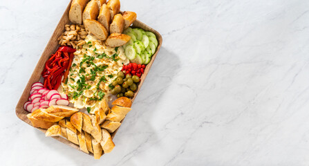 Vegetarian party butter board