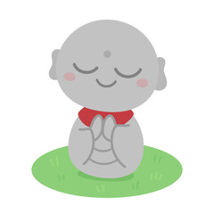 かわいいお地蔵様のイラスト