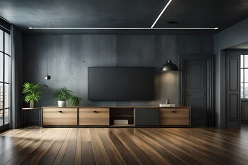 3d render of a living room