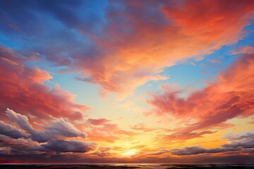 Fototapeta premium cloud light sunrise evening life illuminated freedom dramatic sunset bright red texture nobody only horizontal peace abstract sunset sunlight heave yellow sky sky vibrant bright stratosphere evening