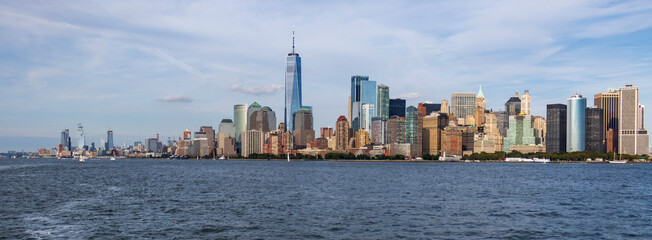 panorama of the New York Manhattan skyline