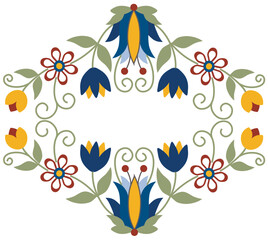 Kashubian Floral Border
