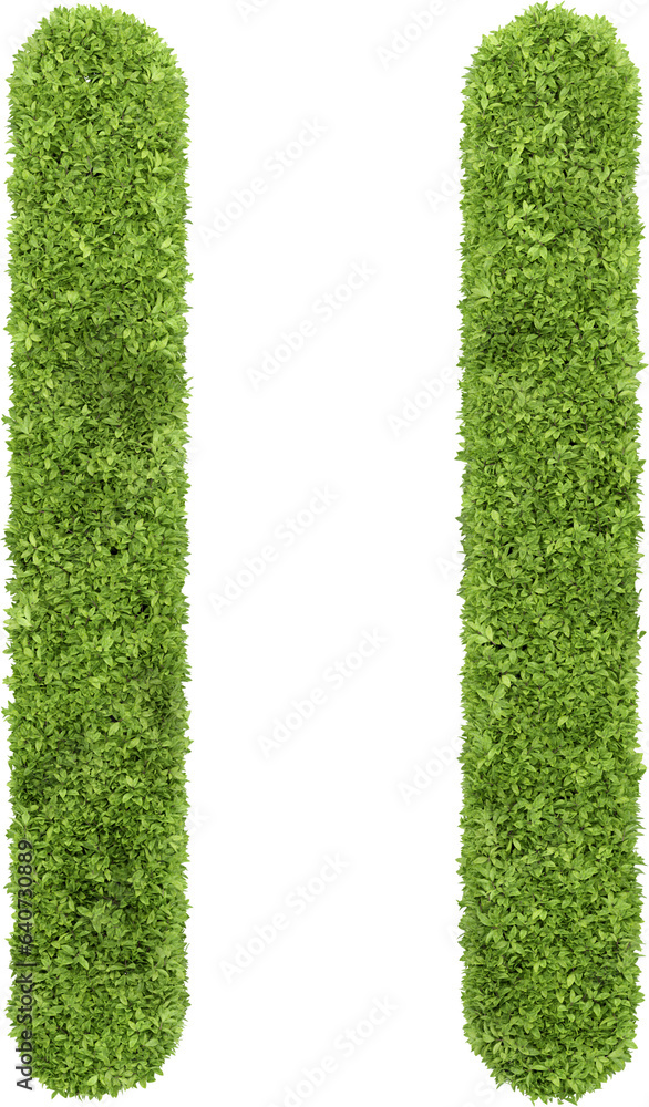 Aufkleber garden bush in media player icon shape. 3d rendering of isolated objects.