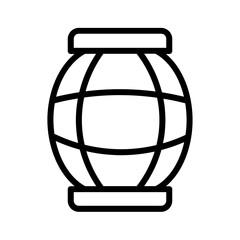 Alcohol Barrel Old Outline Icon