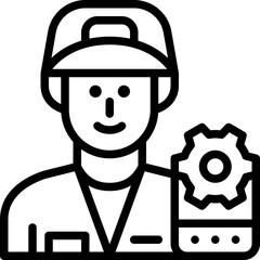 technician line icon