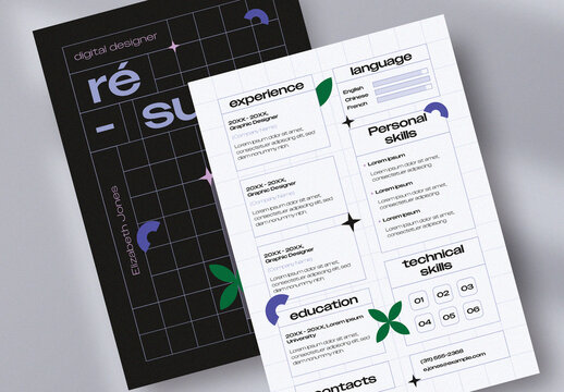Modern Graphic Design Resume