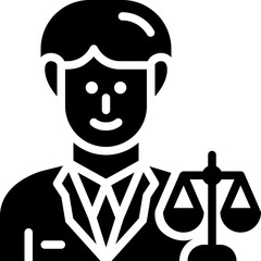 lawyer solid icon