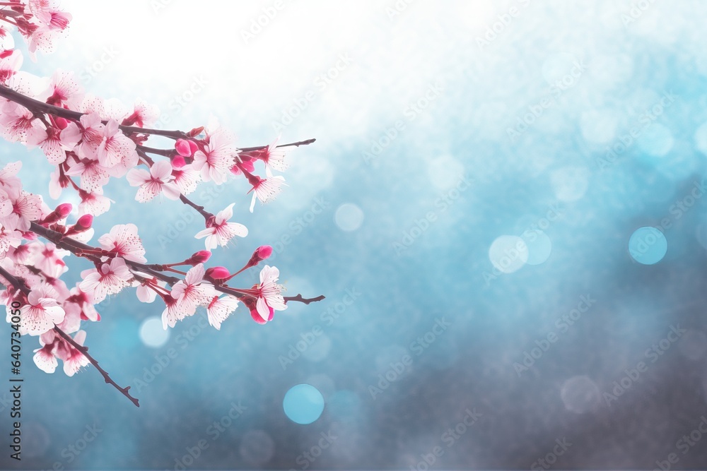 Poster concept copy apricot blossoming spring space banner web branches time tree