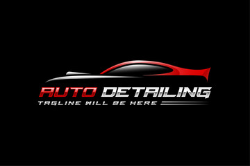 Auto detailing logo, car wash logo, Car detailing logo, automotive logo, automobile logo, car polish logo, car service logo, car repair logo, car garage logo, car cleaning logo design vector template