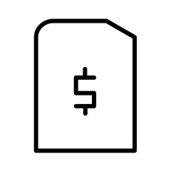 Fototapeta premium Bills Cash Dollar Icon