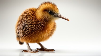 Fototapeta premium Kiwi bird on a white background