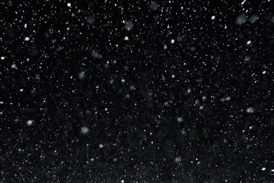 snowflake ice background crystal night isolated christmas winter background snow image falling overlay real snowfall blizzard storm snow black glistering dust fall black texture sky pattern isolated