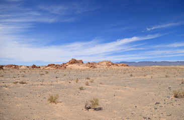 The rock formations in Nemegt canyon, Umnugobi, Mongolia