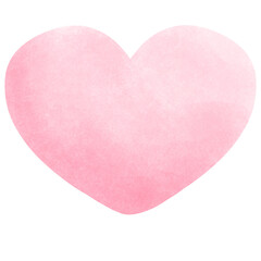 Pink heart flower and love letter illustration. Watercolor heart and love letter.