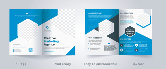 elegant bifold brochure,