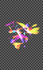 Pink Shimmer Background Transparent Vector. Twinkle Vibrant Design. Shine Blurry Card. Blue Emotion. Spark Concept Template.