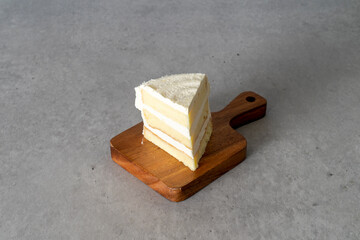 Corn scones, apple jam, scones, peach jam, chocolate, madeleine, snowflake milk, cake