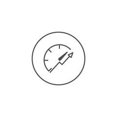 Simple Set of Performance Related Vector Line Icons