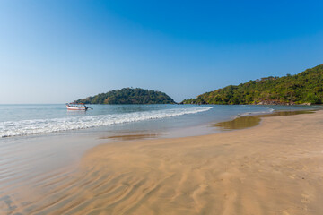 Fototapeta premium Beautiful Palolem beach in Goa India