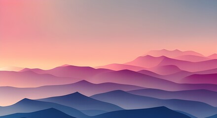 sunrise in mountains - generative ai