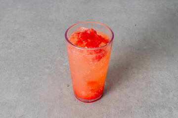 Cafe latte, grapefruit ade, lemonade, lemon mile, grapefruit lish