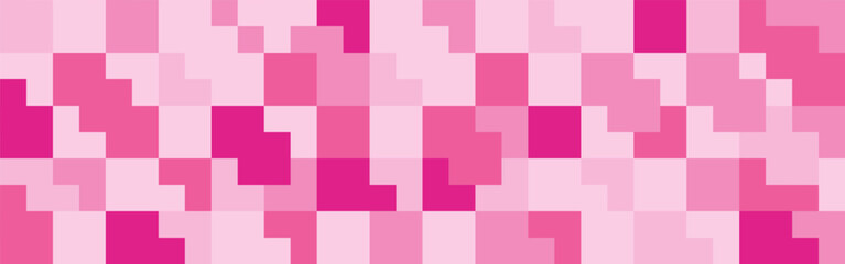 Pink geometric background with mosaic pattern, raspberry texture for fabric factory in trendy scandinavian style. Pastel shades of purple for abstract wallpapers.