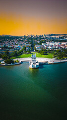 Paisagem Portugal Torre de Belém Fortaleza Portuguesa Rio Tejo Ponto Turístico Viagem Viajar...