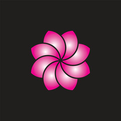 Flower Design Colorful Simple Vector Illustration