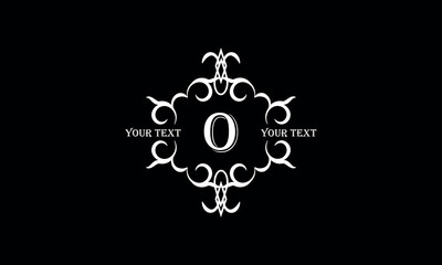 Vintage elegant letter O monogram. Luxury logo design for cafe, hotel, jewelry, fashion, restaurant.