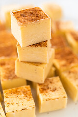 Christmas Eggnog fudge