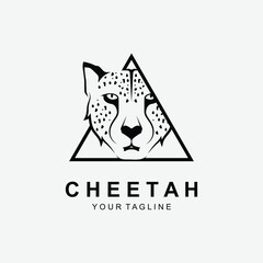 cheetah logo vector illustration