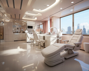 Reception room of the dental clinic.