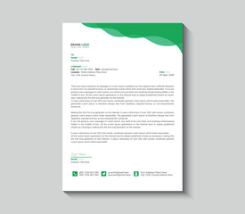 Modern corporate professional letterhead design