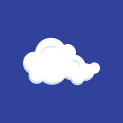 Cloud Element Vector Flat Design