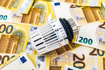 Thermostat on Euro bills