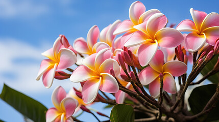 plumeria flower.Generative Ai