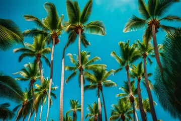 Obraz premium view of coconut trees