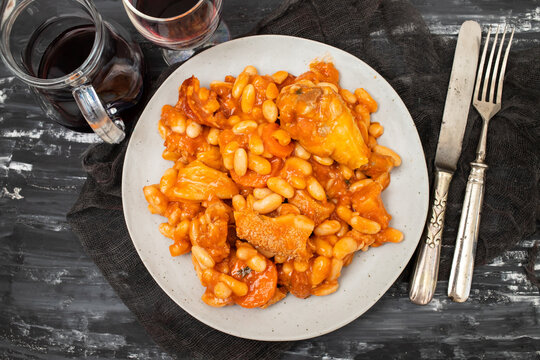 Typical portuguese dish Tripas a moda do porto