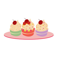 happy, food, birthday, candle, decoration, cake, indoor, party, birthday cake, copy space, no people, cream, fun, celebration, cherry, nobody, sweet food, baked, bakery, dessert, plate, sweet, cake