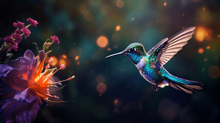 beija flor em positiva energia na natureza 