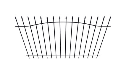Wrought Iron Fence  3d render