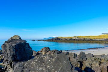 rocky coast of the sea