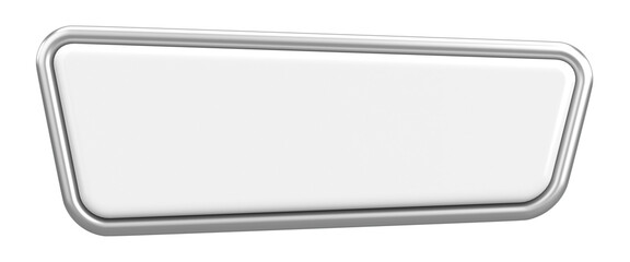 3D button. Empty button. 3D illustration.