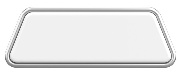 3D button. Empty button. 3D illustration.