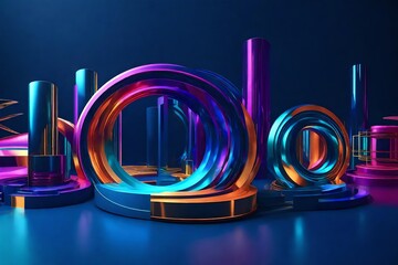 neon sign on a black background